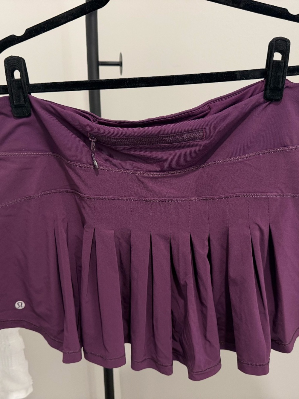 Lululemon Pace Rival Skirt Deep Plum Pleated Tennis Golf Running Skort Size 10